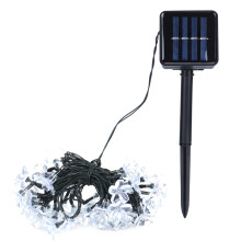 Eco-Friendly Solar Garden Decor, IP65 Waterproof Solar LED String Lights for Patio Yard, Outdoor Decorative Flower Lights with Multimode LED