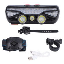 Multifunktionale Outdoor-Stirnlampe: Intelligente Umschaltung, Rot-/Weißlichtquelle, zum Wandern, Radfahren und mehr