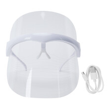 Mască sigură pentru piele și reîncărcabilă, terapie cu lumină LED pentru uz casnic Photon Beauty, suportă cablu USB de alimentare pentru