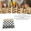 Tragbares Schach-Dame-Set, aufrollbares 13