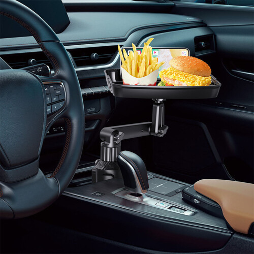 Multifunctional Cup Holder Tray for Car Cup Attachable Tray with 1