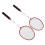 2-teiliges Badmintonschläger-Set für Erwachsene 8