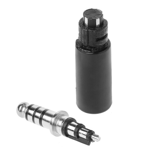 1Set DIY Helicopter Plug Headset Adapter Replacement-Black 2