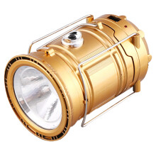 Lanterne pliable solaire et rechargeable, lampe torche LED étanche pour une utilisation en extérieur, lampe portable en ABS durable, lanterne 2 en 1