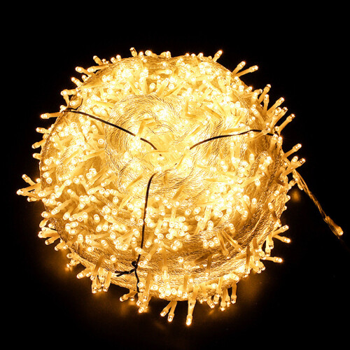 Luzes de Natal LED à prova d'água, conectáveis, com 8 modos para decoração interna e externa, função de memória, baixa voltagem e efeito