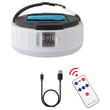 Lanterne de camping rechargeable pour les amateurs de plein air, ultra-lumineuse, 7 modes d'éclairage, chargeur USB avec batterie externe, durable