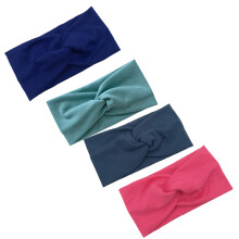 Bentițe elegante antiderapante cu noduri, accesorii de păr elastice Boho, absorbție a transpirației și decor încrucișat pentru purtare