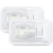 Korrosionsbeständige 12V LED-RV-Leuchten, vielseitig einsetzbare Innenbeleuchtung für Wohnmobile, Vans, Anhänger, Camper und Boote (2 Stück)