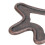 Billardqueue-Brückenkopf, bronzefarben, Metall, 13