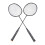 1 Paar Badmintonschläger-Set, leichte 10
