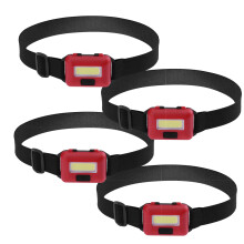 Wiederaufladbare Stirnlampe für Abenteuer, aus ABS-Material mit flexiblem, verstellbarem Band zum Wandern und Campen