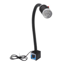 Luminária industrial profissional, luminária de trabalho LED magnética com haste flexível para tarefas de precisão. Alto fluxo luminoso garante