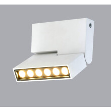 Faretto girevole ultrasottile, moderne applique da esterno, lampada impermeabile in alluminio da 12 W con rotazione verticale a 180, certificazione