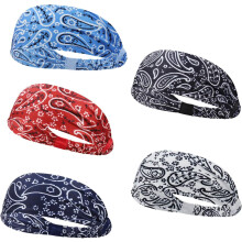 Fashionable Considerate Gifts for Men, Elastic Breathable Lightweight Workout Sport Headbands, 5PCS (Bohemia)