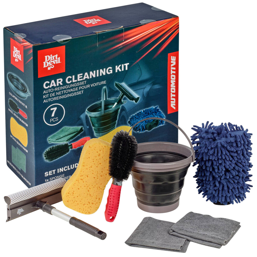 Dirt Devil 7 Piece Car Cleaning Kit Vehicle Interior Detailing Valet Accessories 5063536182690