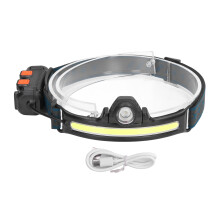 Zoombare, wasserdichte Außenleuchte, wiederaufladbare Stirnlampe mit Bewegungssensor und LED-Lampenperlen, ideal für Heimwerkerarbeiten und