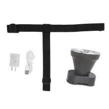 Wiederaufladbare LED-Stirnlampe für den Außenbereich mit USB-Ladefunktion, wasserdicht, LED-Wandleuchte für den Außenbereich, lange Akkulaufzeit,