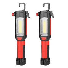 Luz à prova d'água, super brilhante, para mecânicos, com base giratória magnética e ferramenta de emergência. Luz de trabalho LED portátil