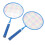 1 Paar Kinder-Badmintonschläger-Set mit 9