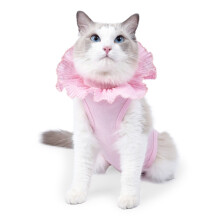 18 Katzen Halsketten Anzug Kragen Herz Anhänger Prinzessin Kragen Hochzeit Foto Requisiten Urlaub Kragen Herz für Prinzessi