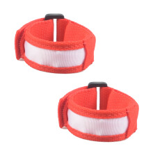 Sicherheits-Reflexarmbänder mit LED-Leuchtfunktion für Aktivitäten bei Nacht, verstellbare Passform, angenehm zu tragen für Männer und Frauen (2