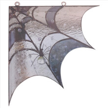 Türaufsatz mit Spinnennetz-Motiv, Wanddekoration, Halloween-Eckschild, Fensterdekoration