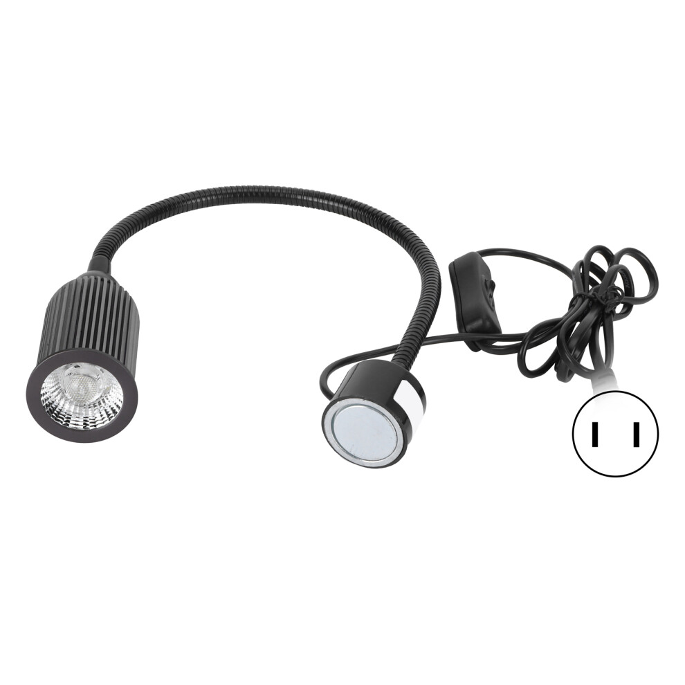 Flexible Gooseneck Magnetic Work Light 15W Led Bright Adjustable Lamp For Cnc Lathe Sewing Machine Tool Durable Heat Resistant Aluminum Long Life Usag 9420858376422