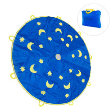 Brinque de Ballute para aprendizado ativo, saco de pular infantil estilo paraquedas com imagens de guarda-chuva arco-íris, brinquedo esportivo