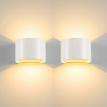 Lampada da parete a batteria, impermeabile IP65, design moderno a semicerchio, angolo di illuminazione regolabile, applique da parete per uso esterno