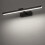 Σύγχρονα Φωτιστικά Μπάνιου, Απλίκα LED με Ακρυλικό Σκίαστρο σε Λευκό Ασημί, 2