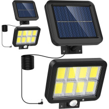 Ultra Bright Outdoor Security Light, Solar Wall Lights with Smart PIR Motion Sensor, 160 LED Waterproof for Patio Yard Deck Garage (2 Pieces)