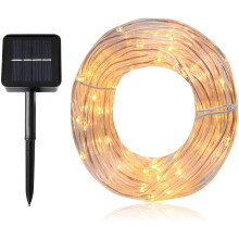 Energibesparende solcelledrevlys, fleksibelt design udendørs dekoration med superklare LED'er og nem installation til festlig belysning af haven,