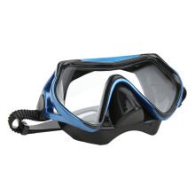Masque de plongée pour hommes et femmes, jupe en silicone ultra-doux avec couvre-nez souple, verres en verre trempé pour une clarté optimale
