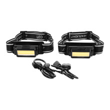 Verstellbares Nylon-Stirnband, freihändige Beleuchtung, wiederaufladbare Stirnlampe, wasserdichte LED-Leuchten, USB-Ladefunktion, schwenkbarer Kopf,