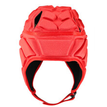 Casco transpirable para jugadores de rugby, casco softshell con interior cómodo y transpirable, sistema de ajuste regulable con cordones traseros y