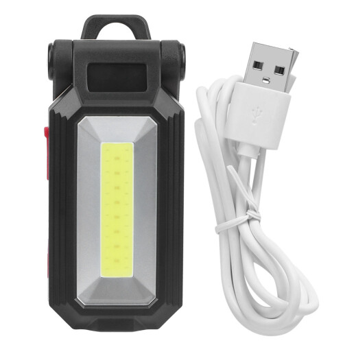 Portable Magnetic Base Work Lamp Adjustable Angle Light Bracket Rechargeable Waterproof COB Work Light With USB Charging Foldable Design Multi Mode Li