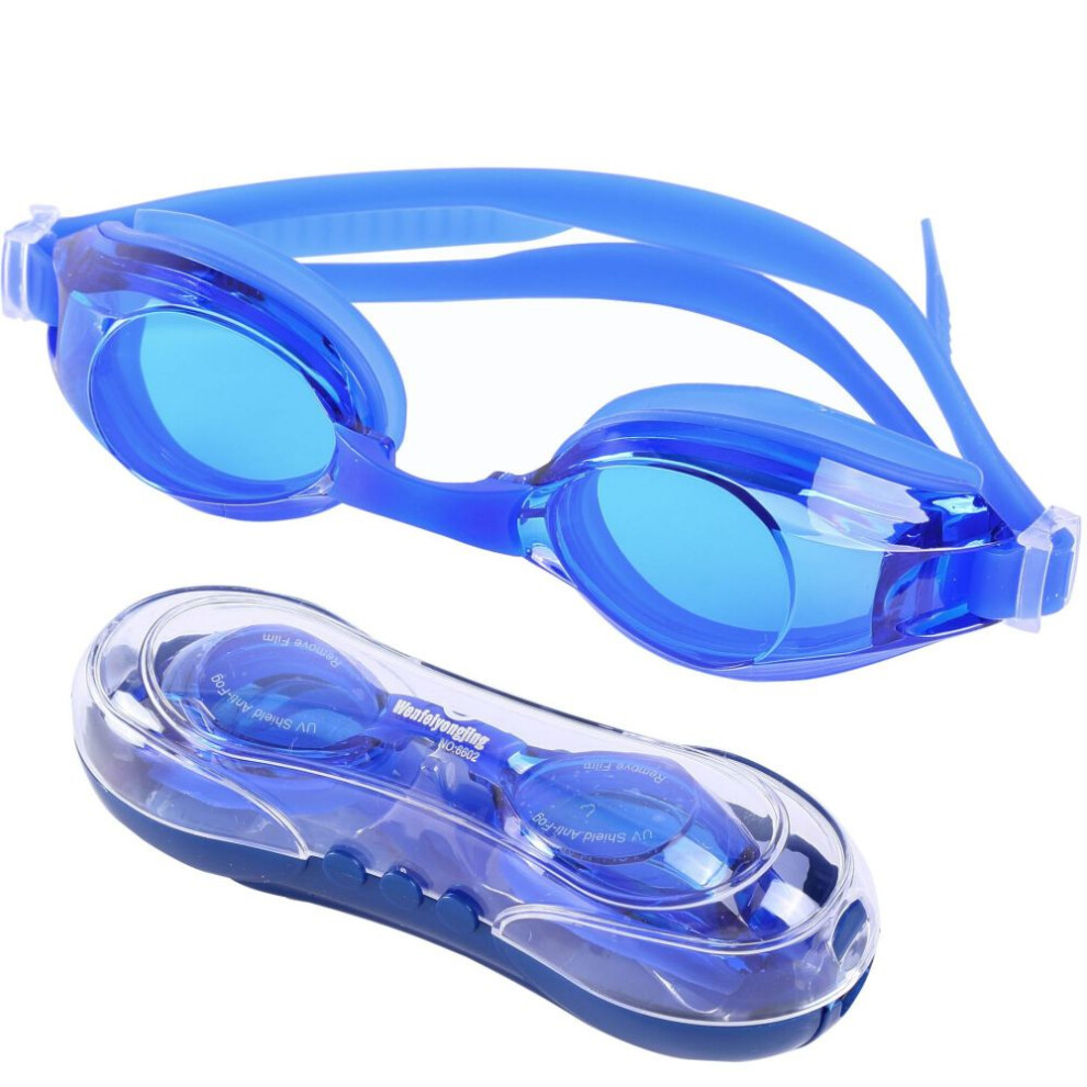 Latex Free Swim Goggles with Snug Low Profile Fit, PVC Free Design for Sensitive Skin, Fog Resistant Coating and UV Protected Lenses, Flexible Head St