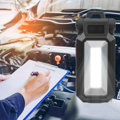 Portable Magnetic Base Work Lamp Adjustable Angle Light Bracket Rechargeable Waterproof COB Work Light With USB Charging Foldable Design Multi Mode Li 2