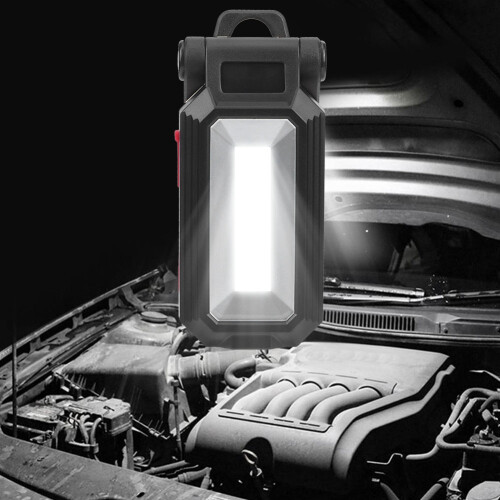 Portable Magnetic Base Work Lamp Adjustable Angle Light Bracket Rechargeable Waterproof COB Work Light With USB Charging Foldable Design Multi Mode Li 1