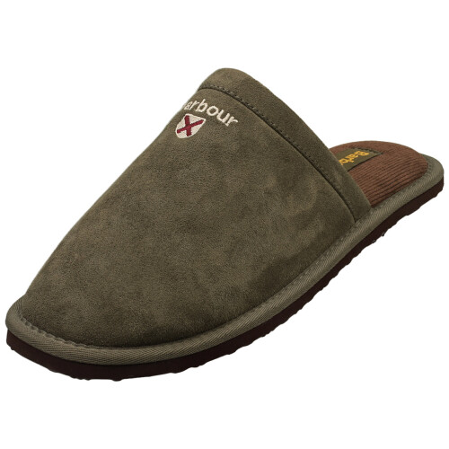 Barbour (9) Barbour Everitt Mule Mens Slippers in Olive