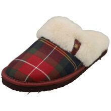 (7) Barbour Claudia Tartan Mule Womens Slippers in Winterberry