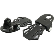 Bike Rear Pedals Bicycle Folding Foot Peg Foot Pegs Non-slip Steel Bicycle Folding Footrests Cycling Parts 1pair