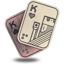 Metalen poker fidget slider, EDC metalen fidget speelgoed voor volwassenen, magnetisch fidget speelgoed voor ADHD, autisme, angst en stressverlic