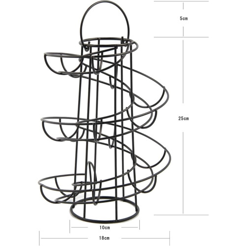 Spiral-Eierhalter, freistehend, Draht-Eierständer, moderner Spiral-Eierständer 1