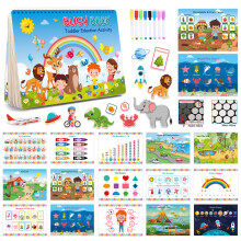 2023 Early education enlightenment quiet book repeated paste book children's preschool learning busy book