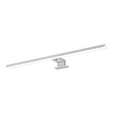 Lámparas de tocador modernas, estructura de aluminio, 0,6 m de longitud, luz blanca fría, IP44 resistente al agua, luz regulable sin parpadeo,