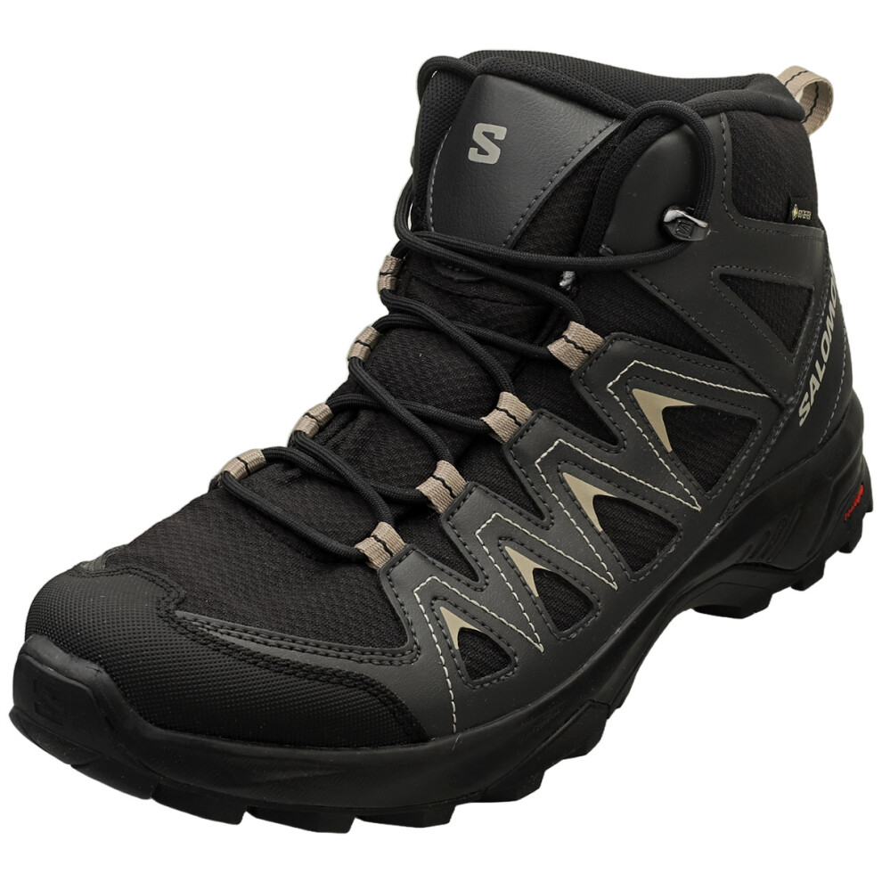 Salomon (Black, Eu 42 2/3 Uk 8.5) X Braze Mid Gtx - Gore-Tex - Herren Wanderschuhe Stiefel Schwarz-Grau 471748 Original Boots