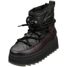 (6) Buffalo Eliza Snow Vegan Womens Ankle Boots in Black