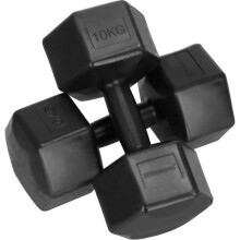 Haltères hexagonaux SPRINGOS - Lot de 2 - 10 kg - Entraînement de force pour gymnastique et fitness