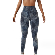 Squatbestendige workoutlegging voor dames, yogabroek met verborgen zakje in de tailleband, naadloze hardlooplegging met buikcontrole en scrunch butt,
